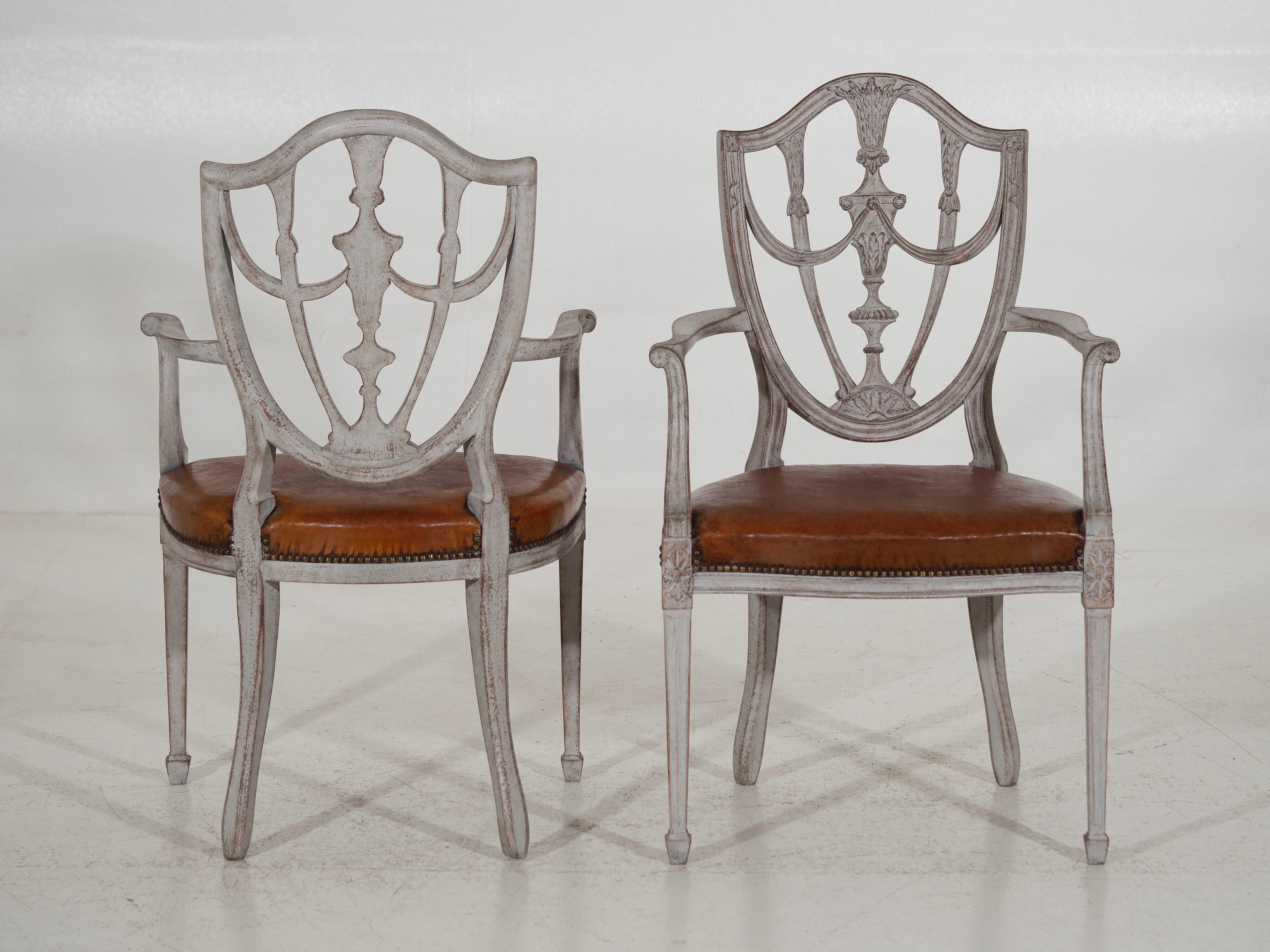 Fine pair of European armchairs, 19th C. For Sale 3