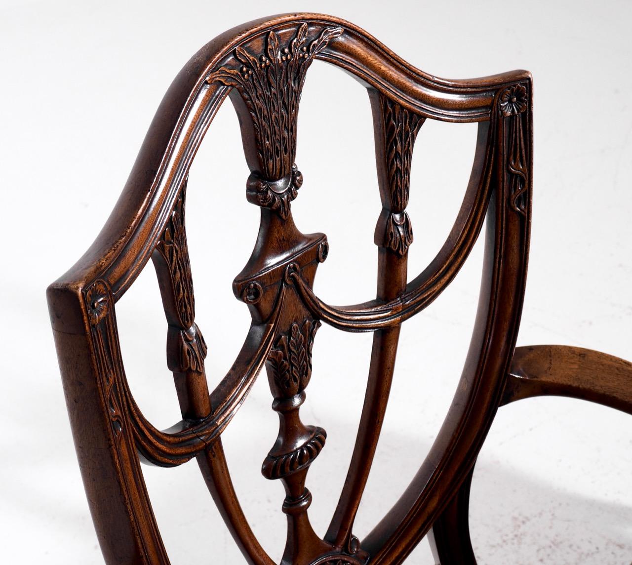 Fine Pair of European Mahogany Armchairs, circa 1880 In Good Condition In Aalsgaarde, DK