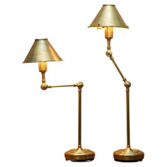 FINE PAIR OF EX DISPLAY RALPH LAUREN ANETTE ARTICULATED & ADJUSTABLE TABLE LAMPs