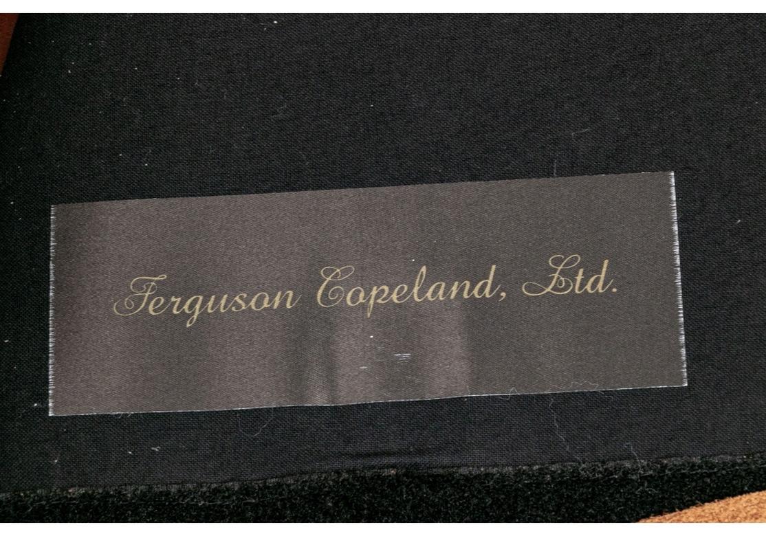 Fine Pair of Ferguson Copeland Leather Club Chairs 1