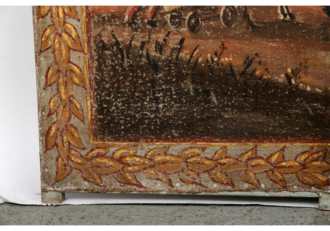 Bois Paire de paravents européens peints du 18e C.  en vente