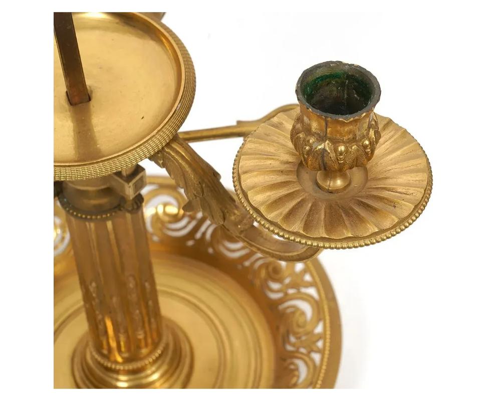 Bronze Paire de lampes Bouillotte en bronze doré, 19ème siècle en vente
