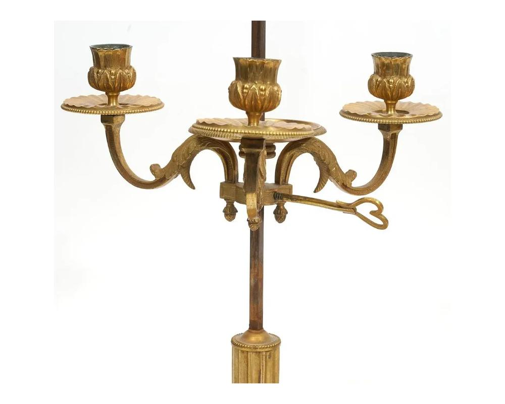 Paire de lampes Bouillotte en bronze doré, 19ème siècle en vente 1