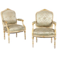 Fine Pair of French Louis XVI Fauteiuls