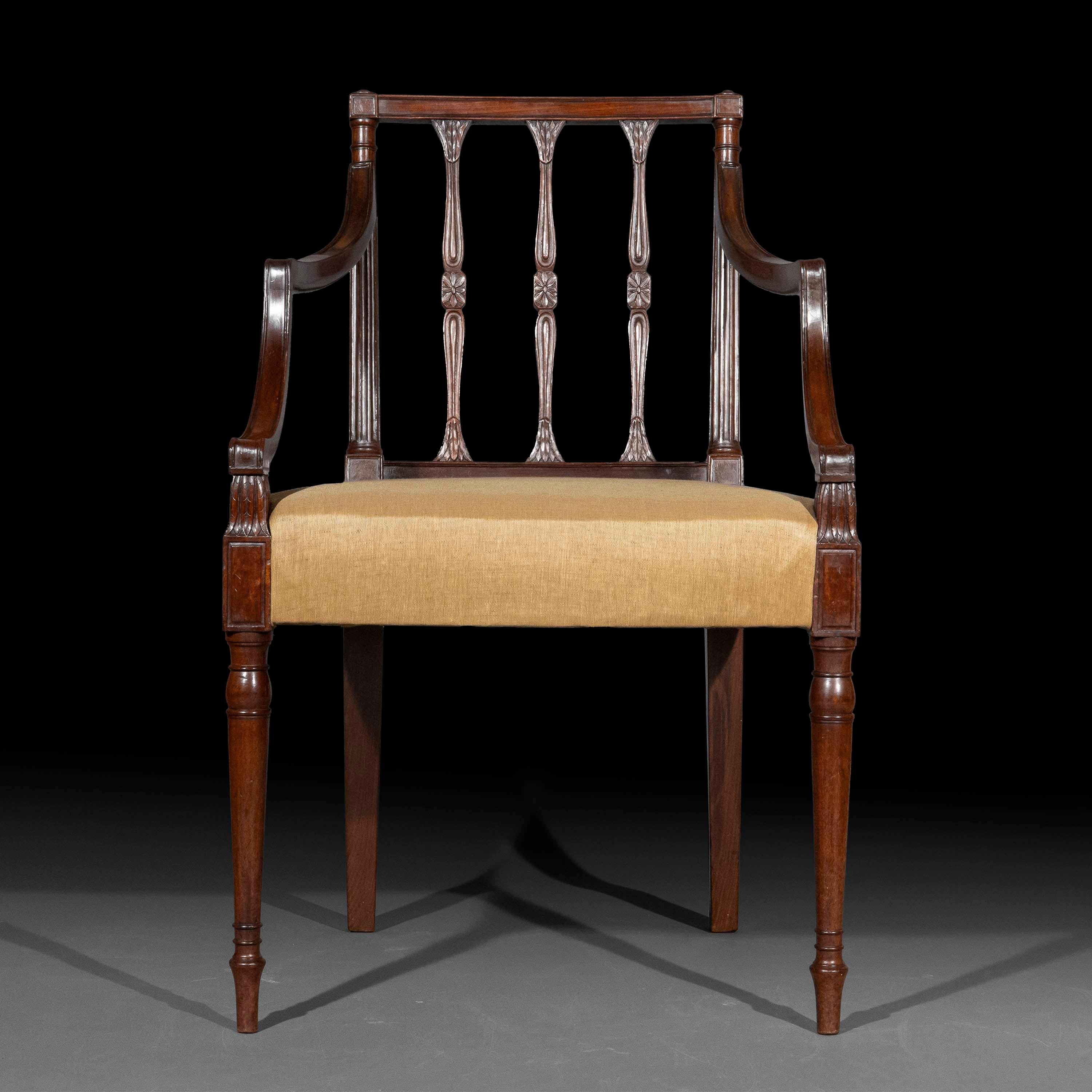 Une paire de fauteuils d'époque George III extrêmement élégante et d'une qualité rare. Anglais, vers 1780.

Pourquoi nous les aimons

Modèle merveilleusement élégant, d'apparence très délicate mais en fait exceptionnellement solide - le signe d'un