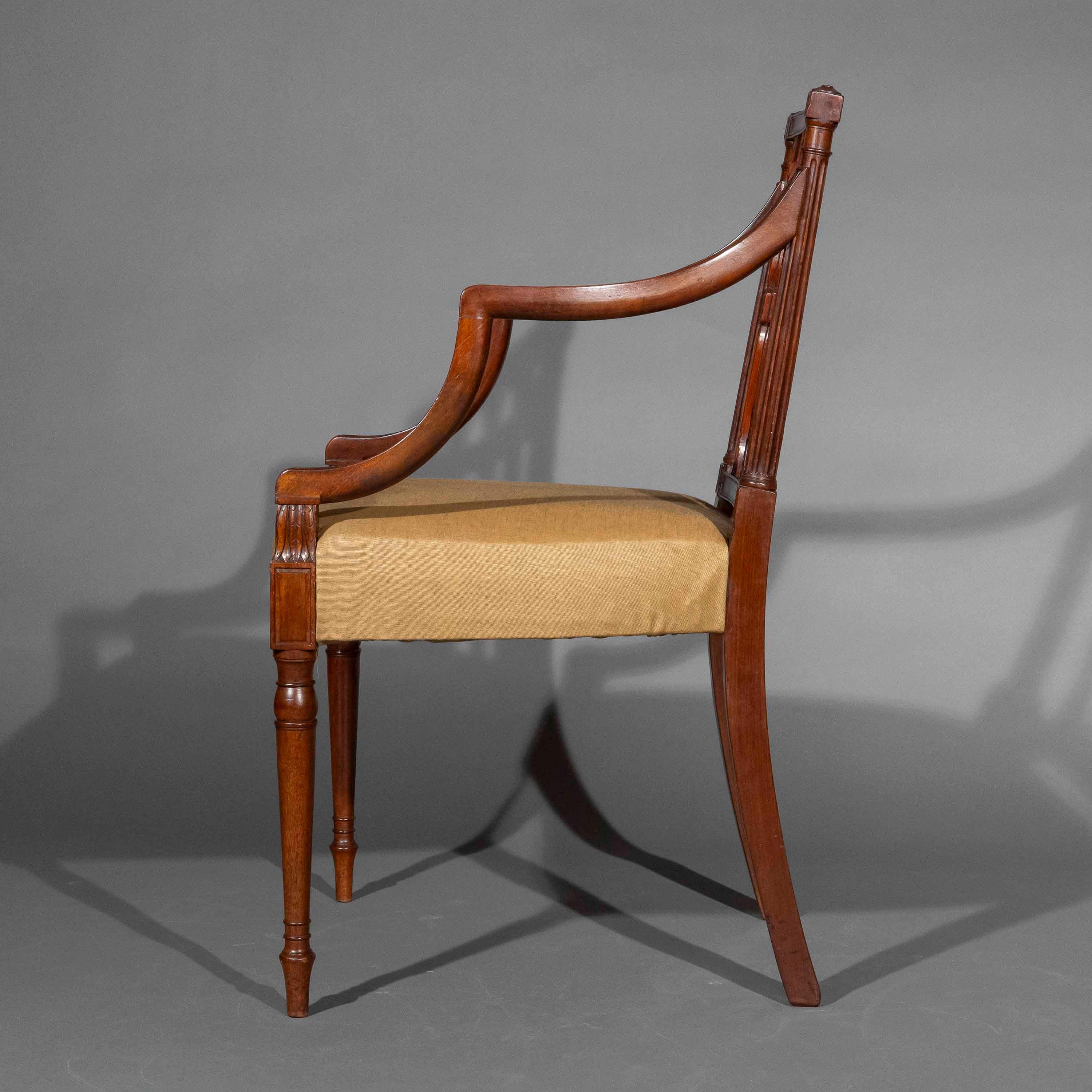 Fauteuils George III du XVIIIe siècle Circa 1780 en vente 1