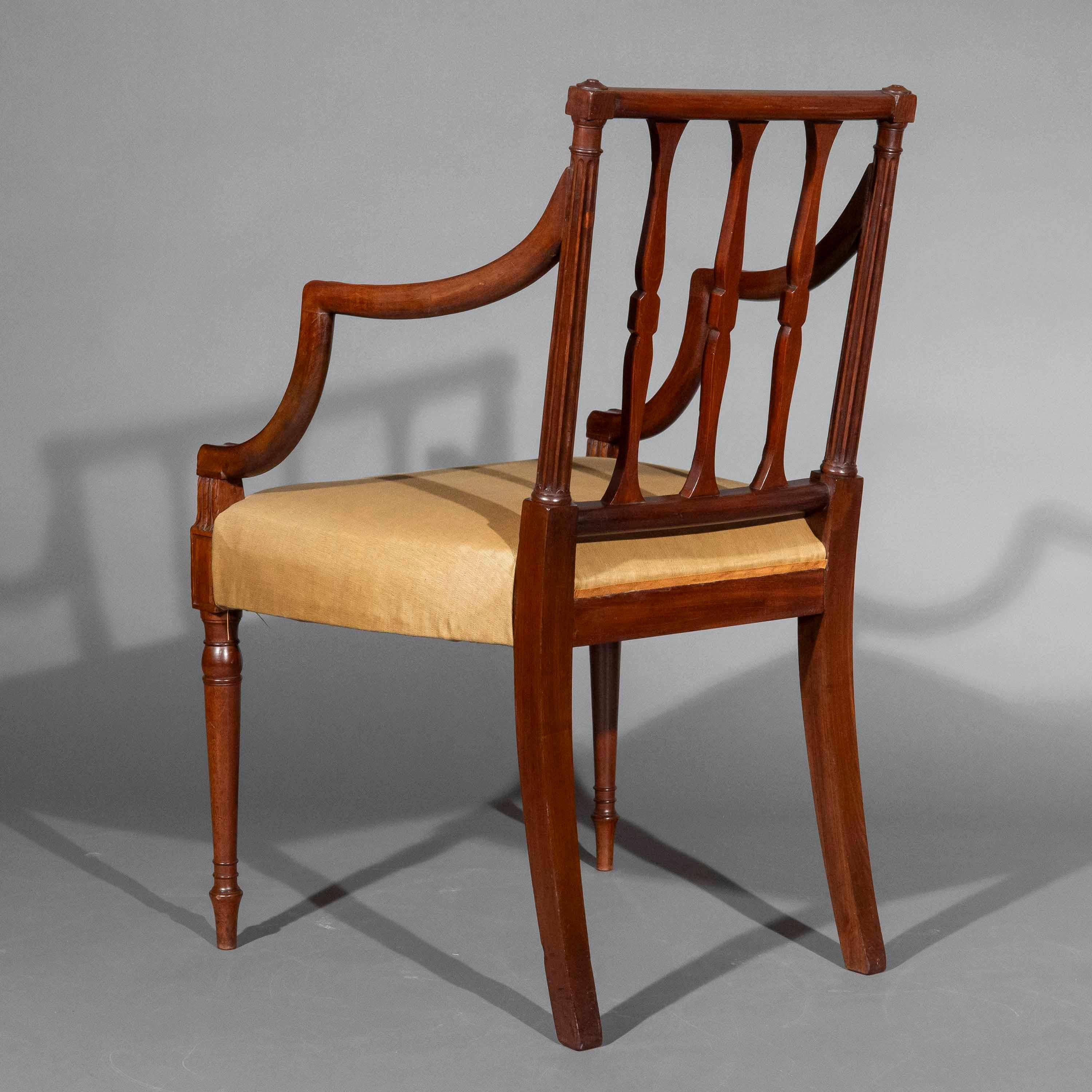 Fauteuils George III du XVIIIe siècle Circa 1780 en vente 2
