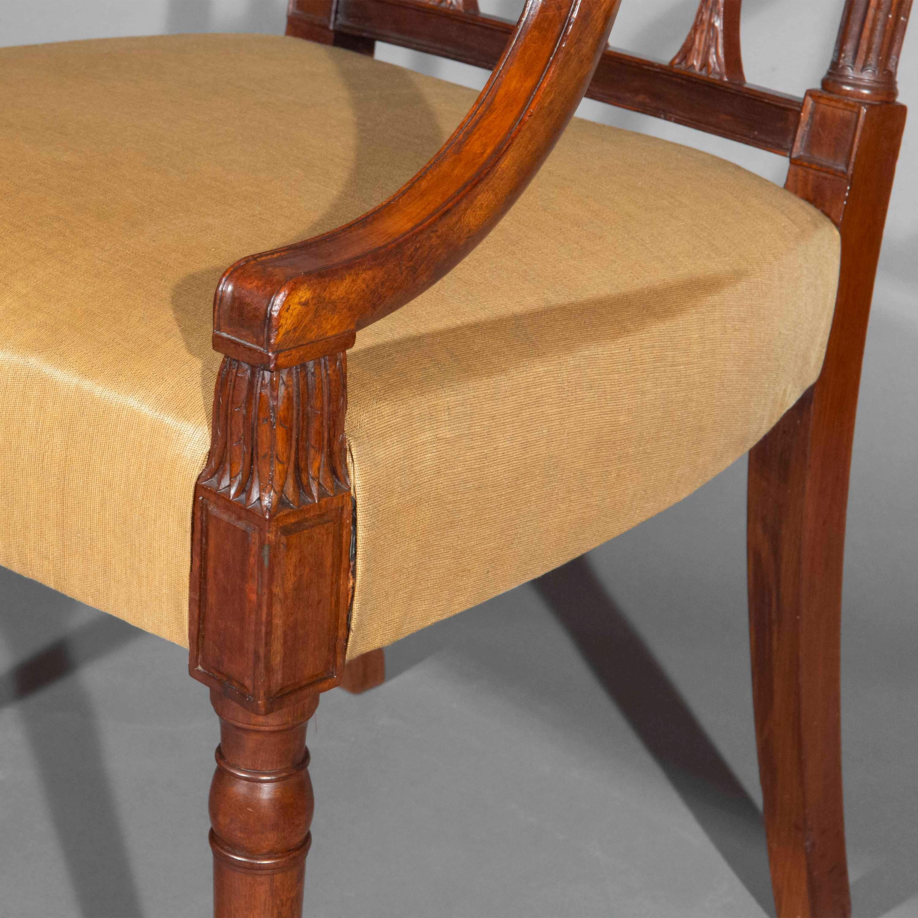 Fauteuils George III du XVIIIe siècle Circa 1780 en vente 4