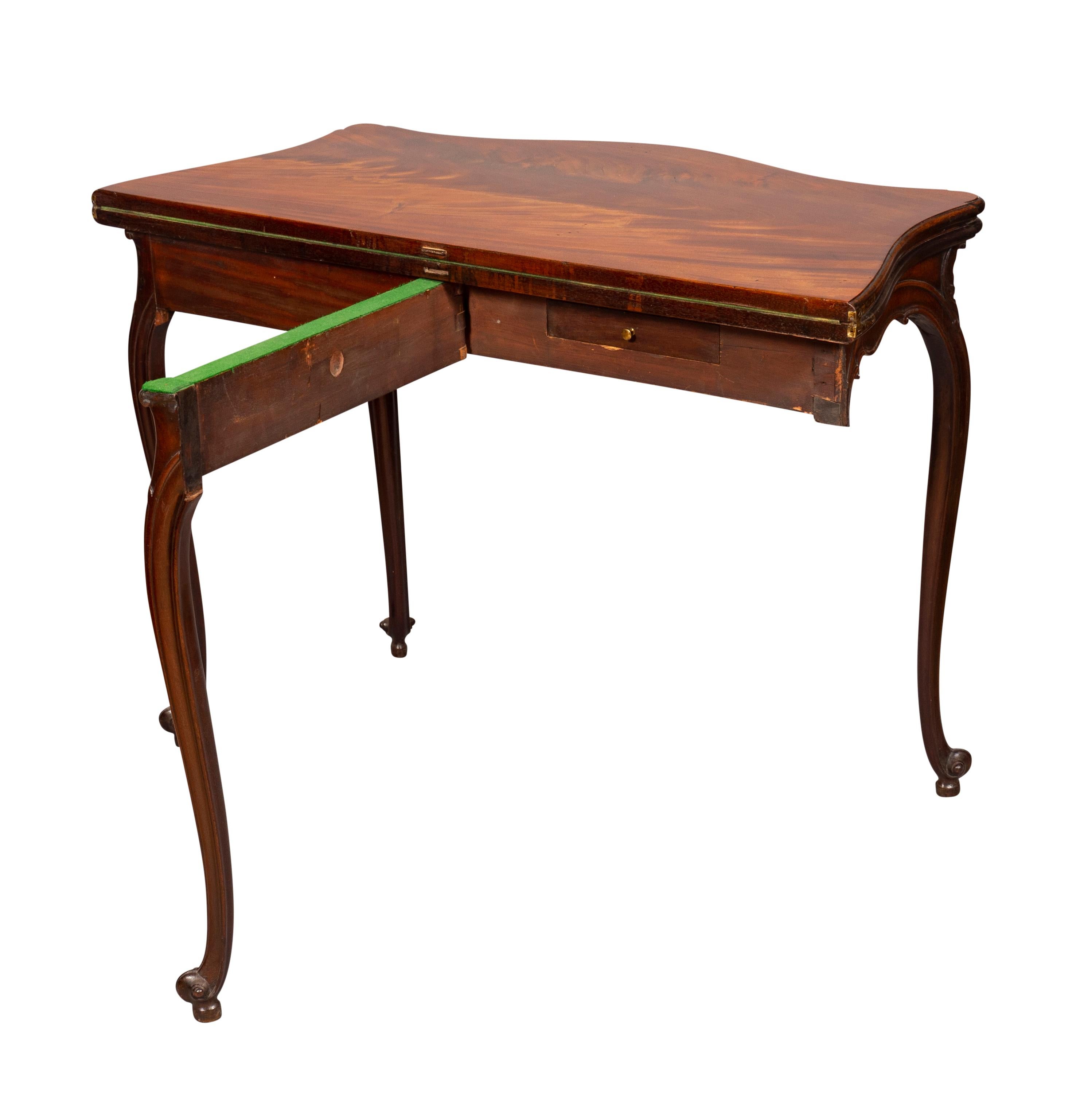 Paire de tables de jeux en acajou George III en vente 4