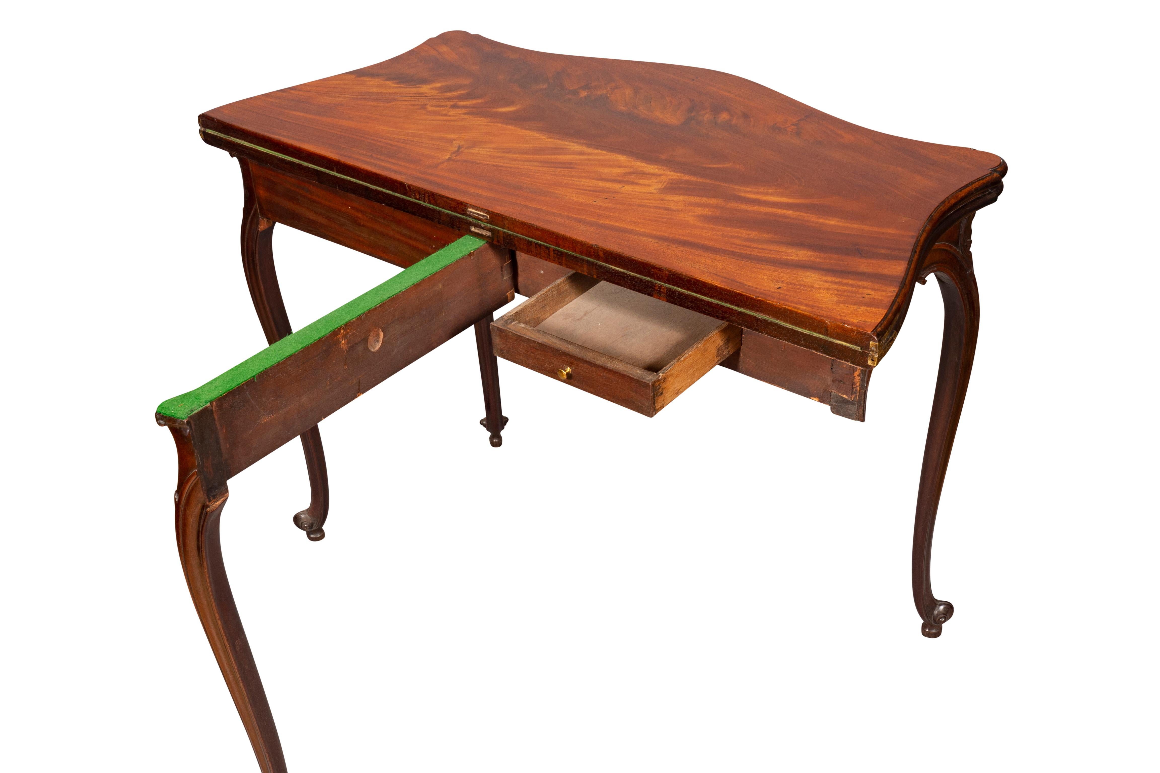 Fine Pair of George III Mahogany Games Tables For Sale 6