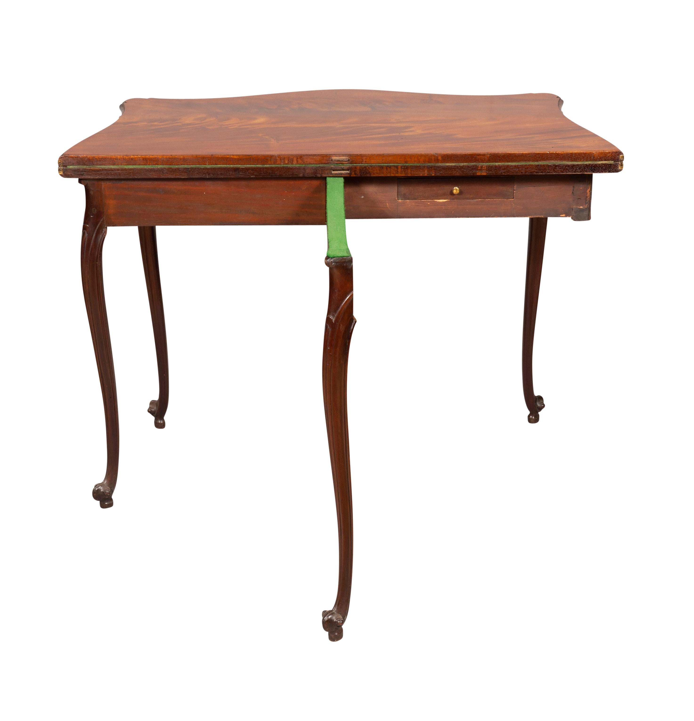Fine Pair of George III Mahogany Games Tables For Sale 7