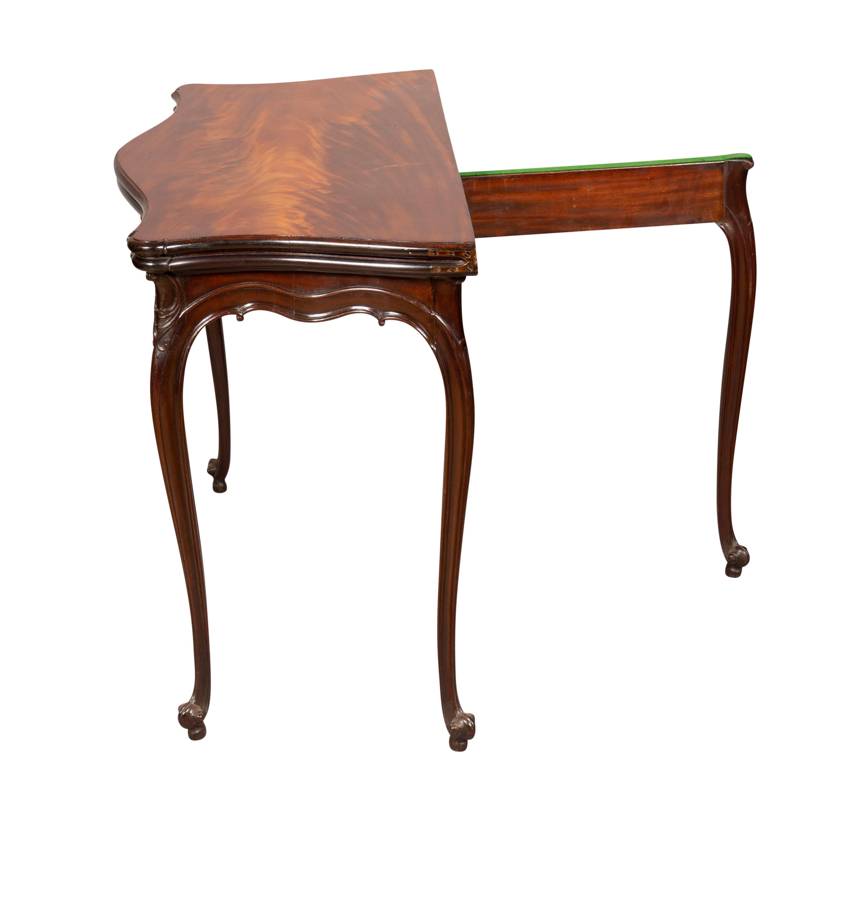 Fine Pair of George III Mahogany Games Tables For Sale 8