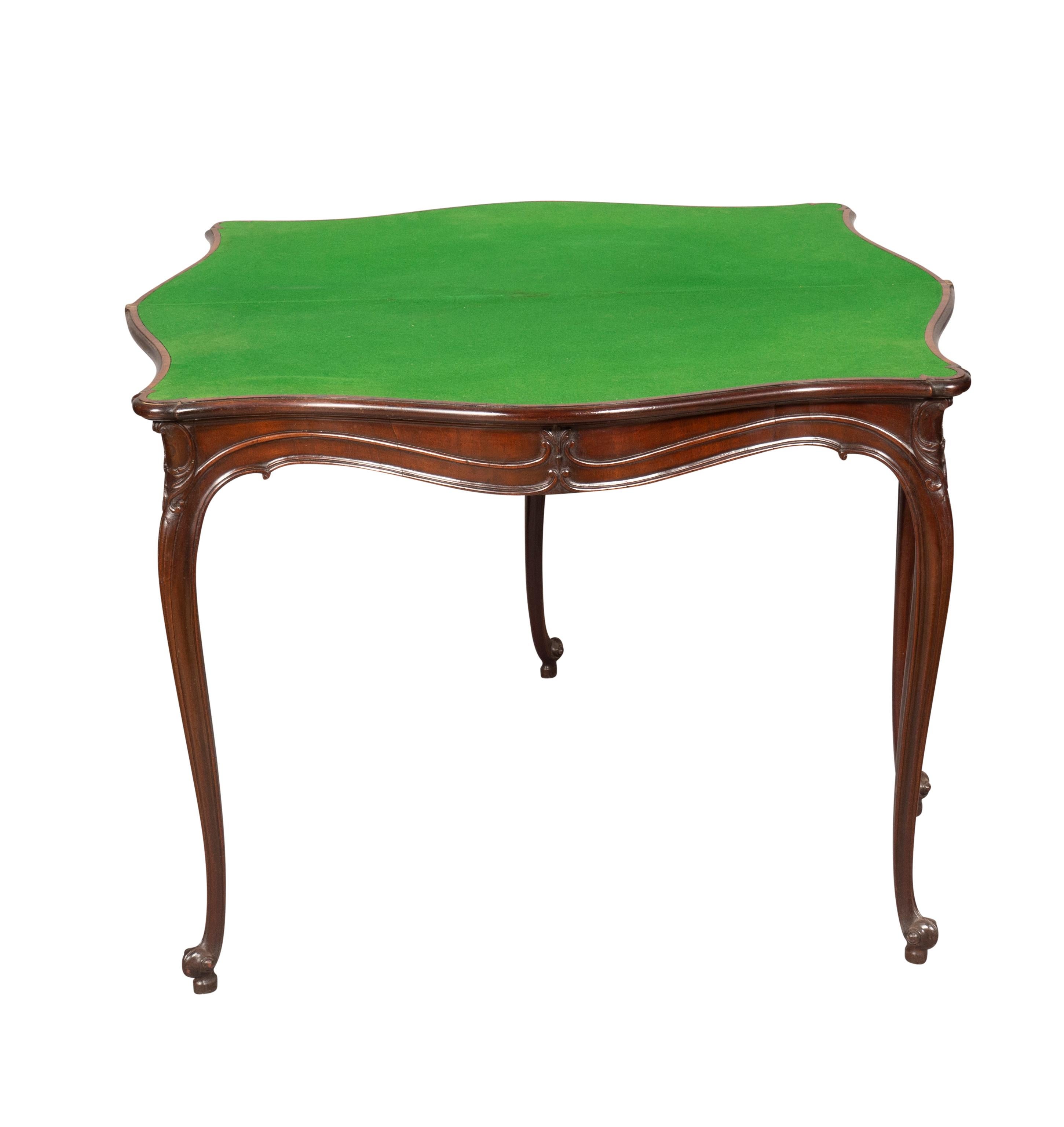 Paire de tables de jeux en acajou George III en vente 9