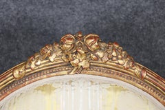 Fine Pair of Gilded over Italian Red Bole French Louis XVI Armchairs