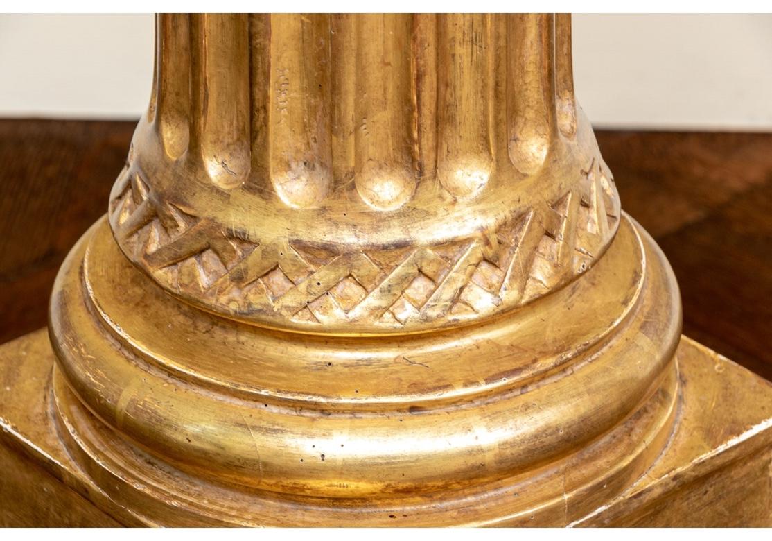 gold column floor lamp