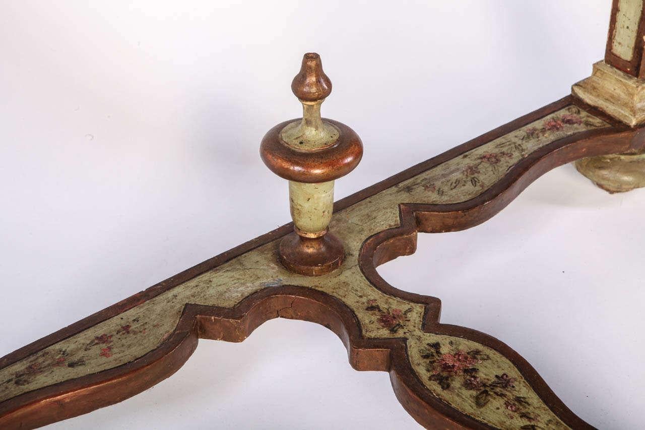 Fine Pair of Italian 18th Century Painted Console Tables For Sale 5