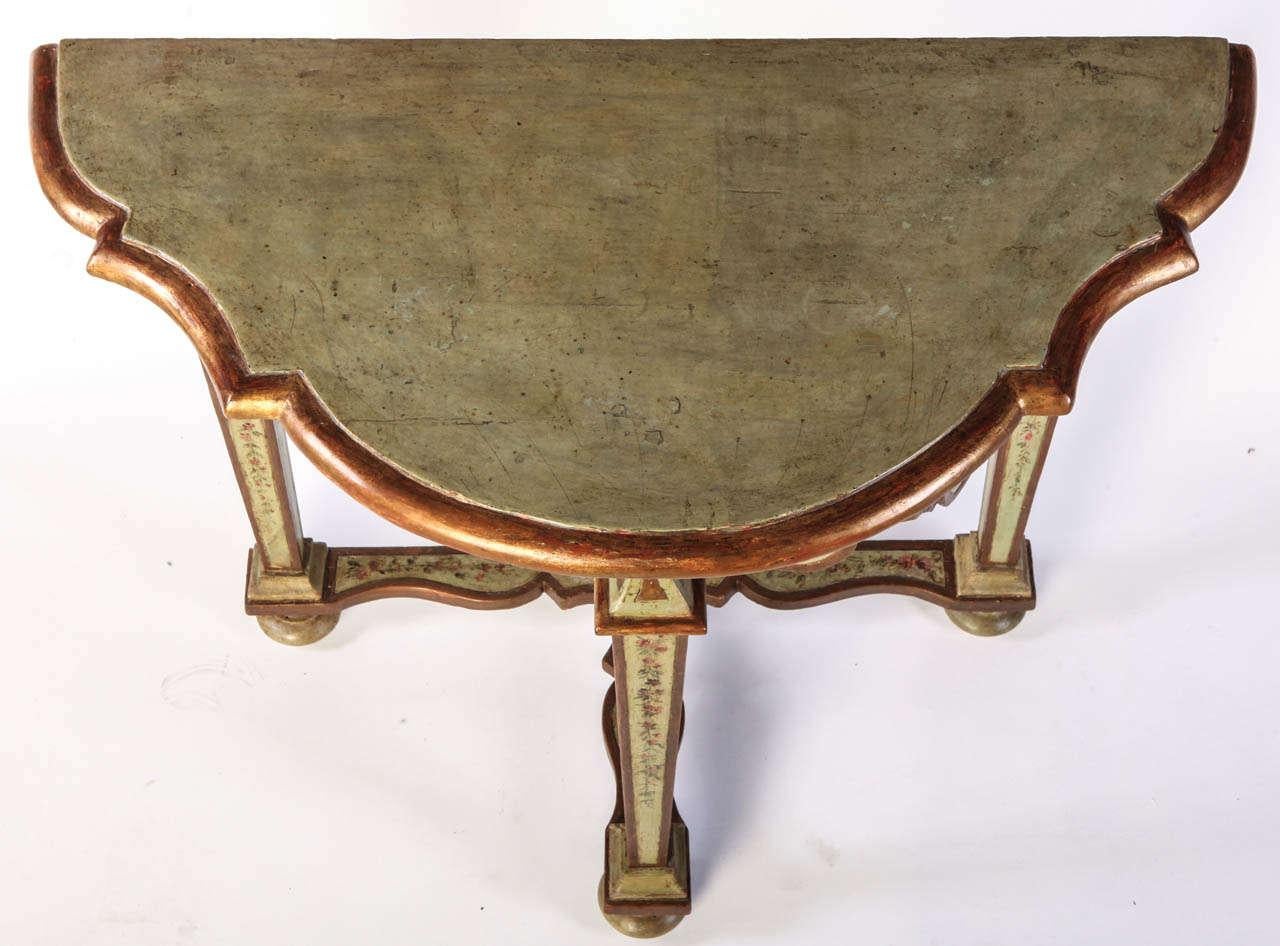 Fine Pair of Italian 18th Century Painted Console Tables  For Sale 2