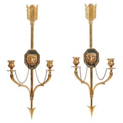Apliques y candelabros de metal