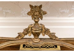 Fine Pair Of Italianate Stone Top Demi Lune Consoles