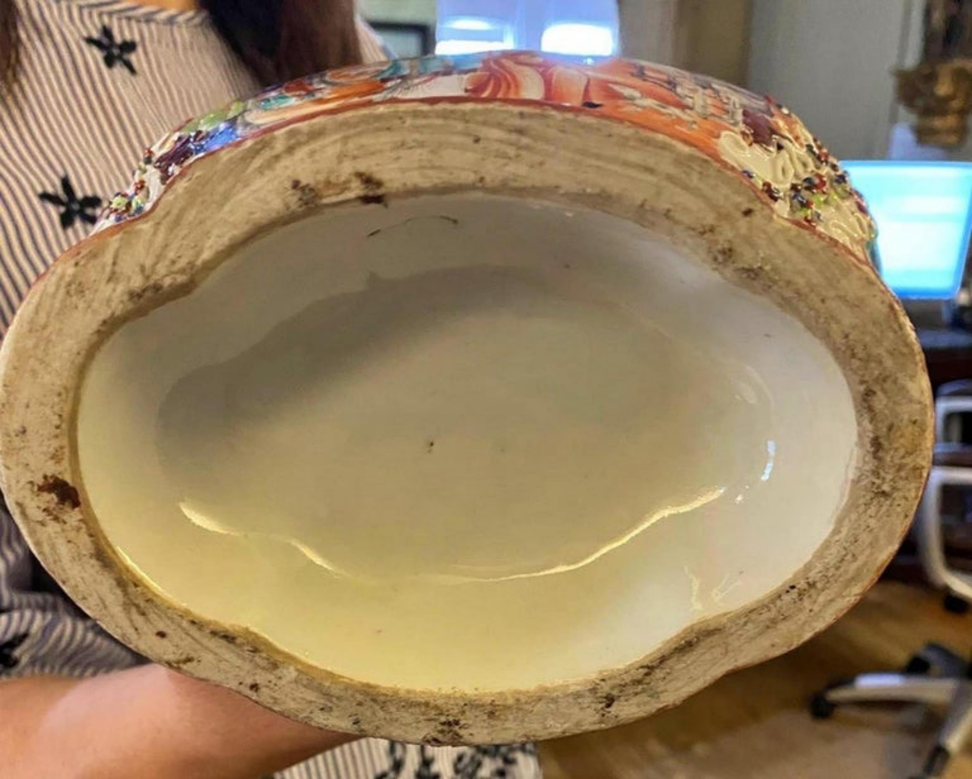 Paire de pots à couvercle en porcelaine de Chine, Qianlong Reig, 