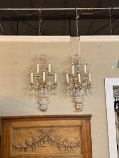 Fine pair of Maison Bagues Manner Wall Sconces