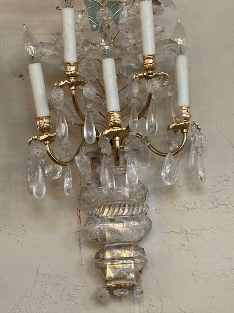 Fino par de apliques de estilo Maison Bagues Bronce en venta
