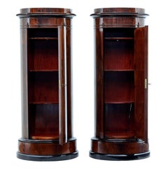 Fine Pair of Mid-19th Century Palisander Pedestal Cabinets
