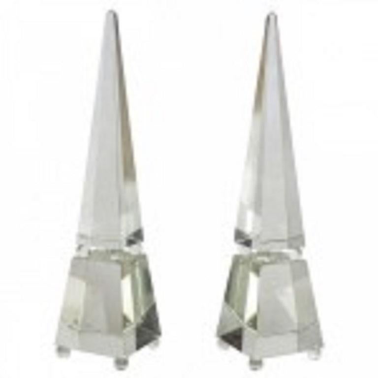 Mid-Century Modern Paire d'obélisques monumentaux raffinés en verre de Murano d'Alberto Dona en vente