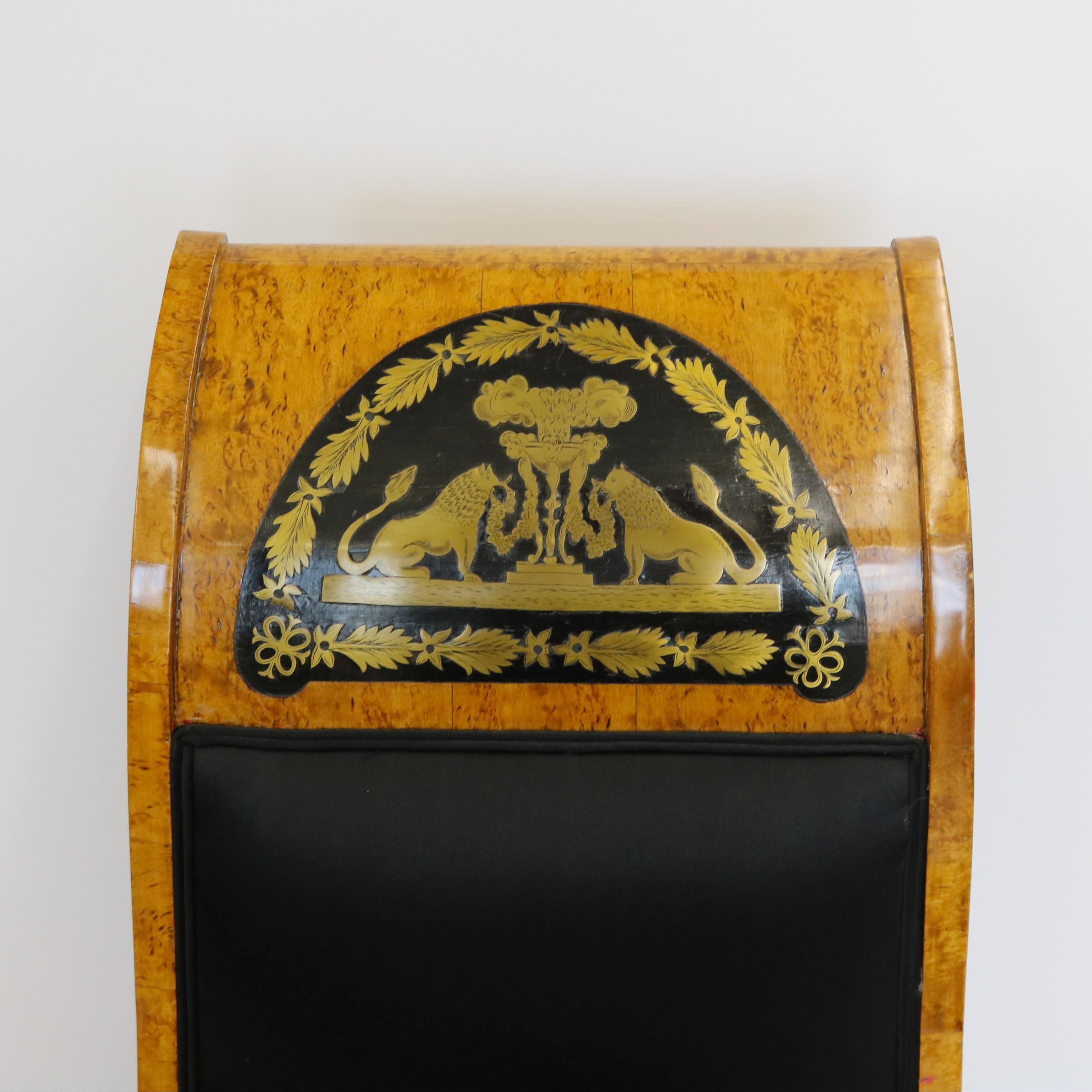 Paire de chaises d'appoint néoclassiques, vers 1850 en vente 1