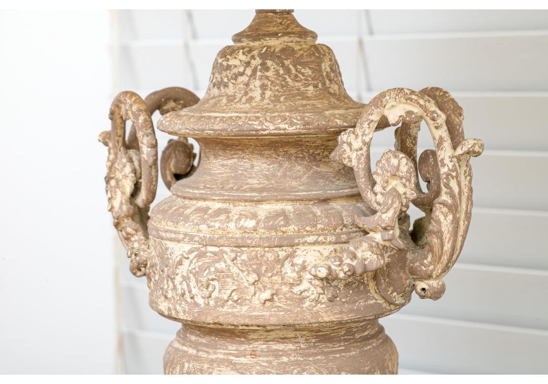 American Fine Pair Of  Neoclassical Style Urn Form Table Lamps For Sale