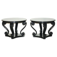 Vintage Fine Pair of Ralph Lauren One Fifth Hall Centre Occasional Tables