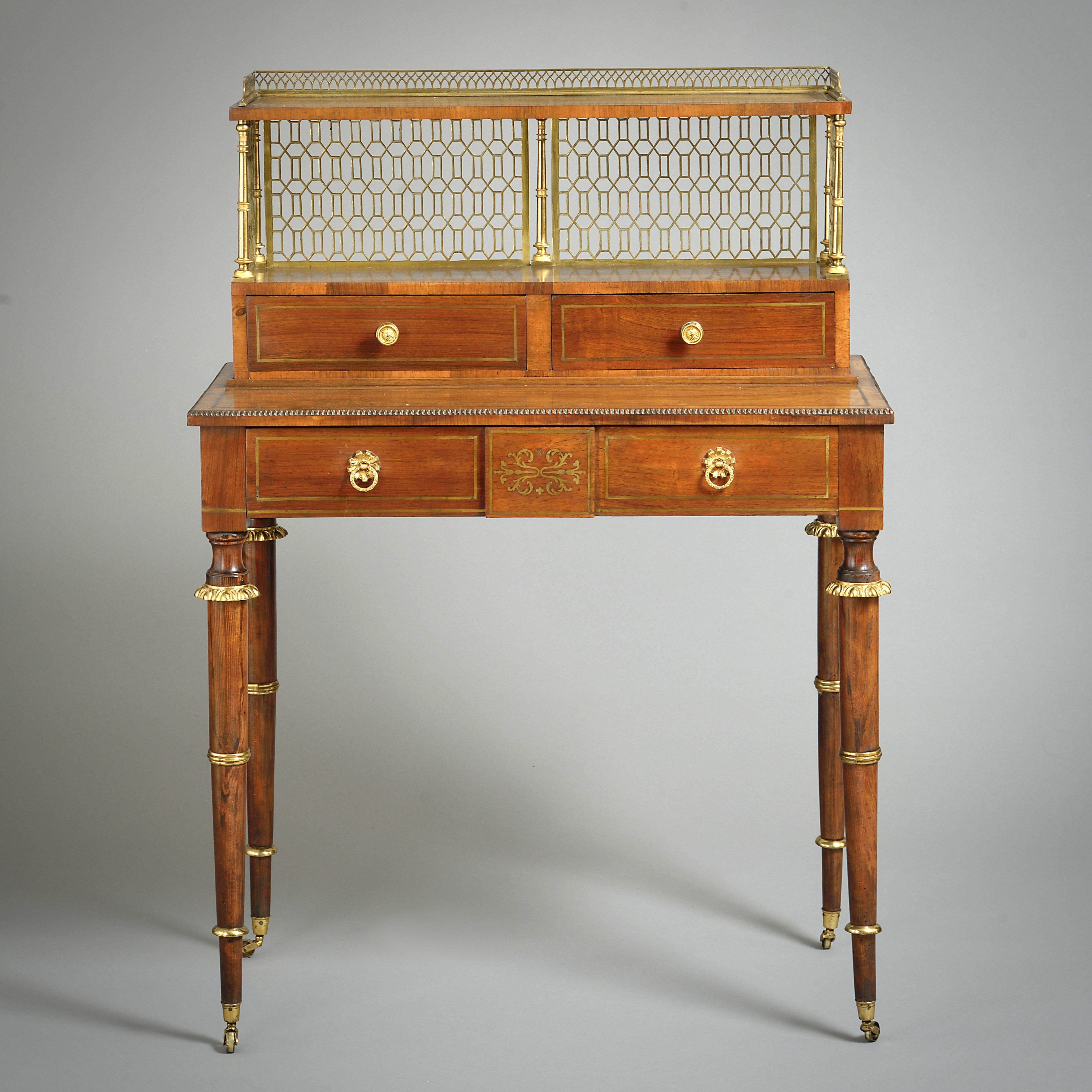 19th Century Fine Pair of Regency Bonheur-du-Jours For Sale