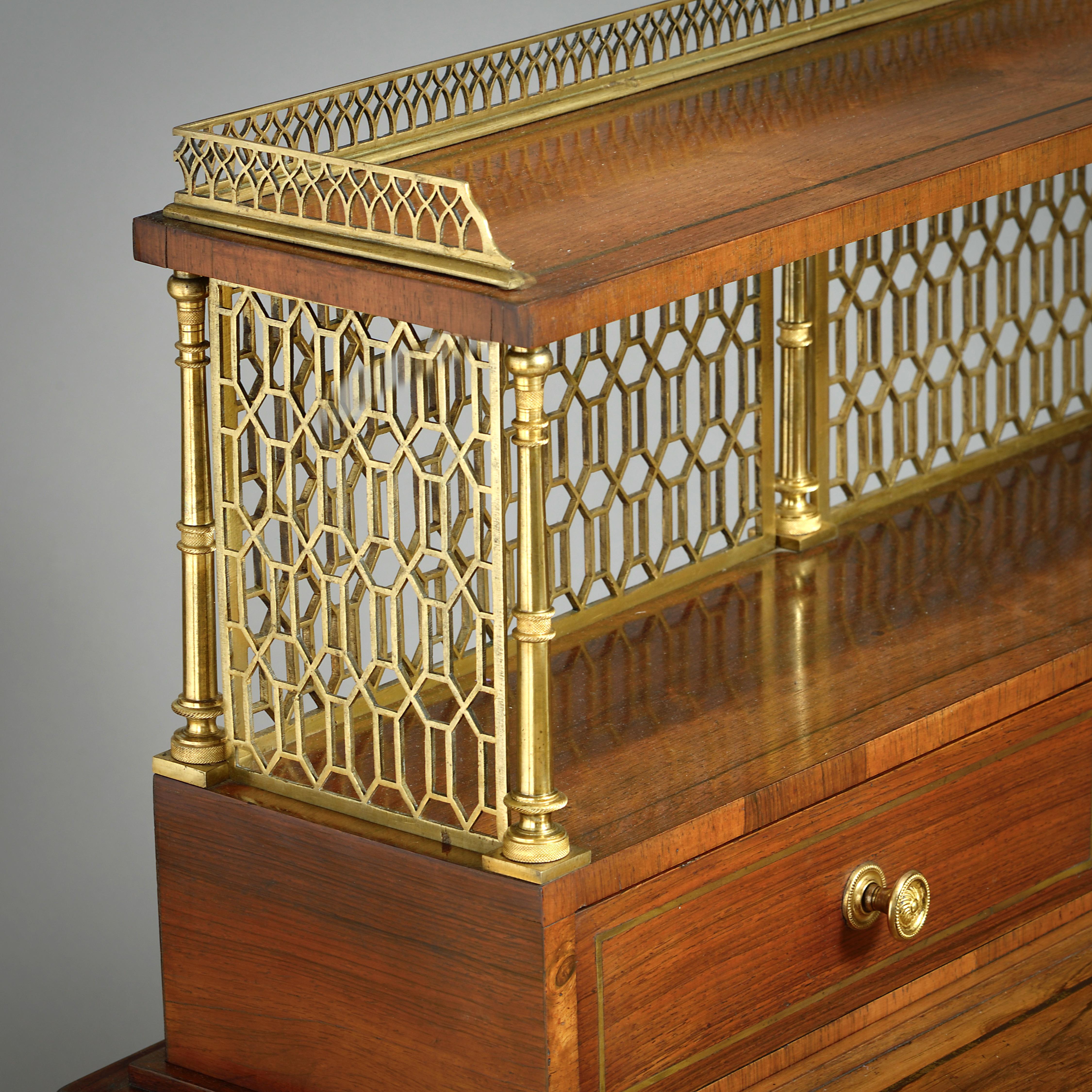 Fine Pair of Regency Bonheur-du-Jours For Sale 1