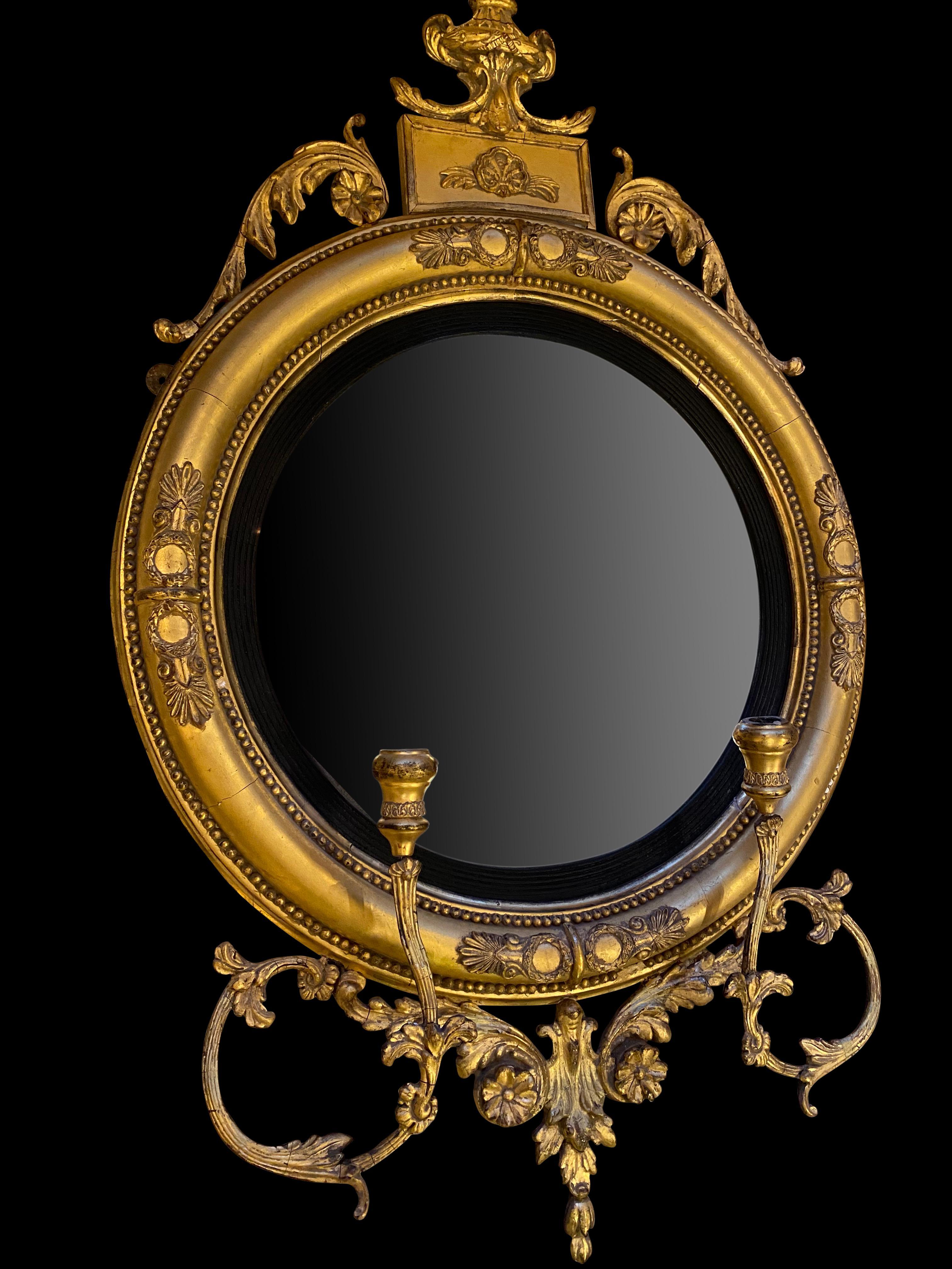 Fine Pair of Regency Convex Mirrors, English, circa 1820 For Sale 5
