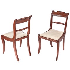 Fine Pair of Regency Mahogany Side Chairs