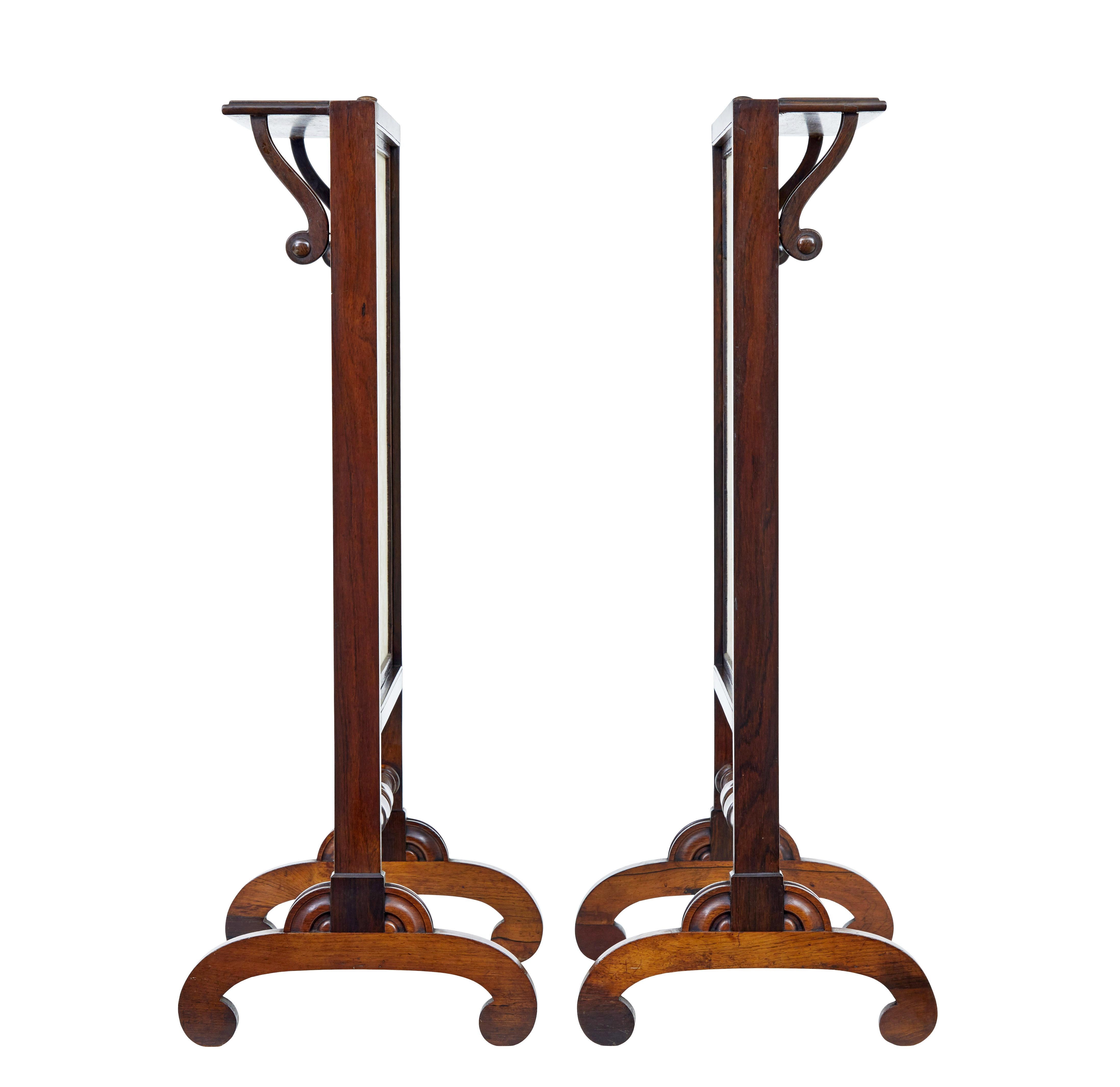 Feines Paar Gobelin-Kaminschirme aus der Regency-Zeit (Palisander) im Angebot
