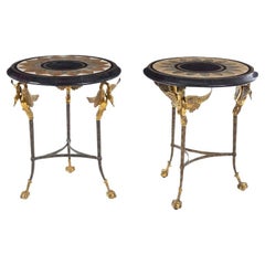 Fine Pair of Regency Style Side Tables