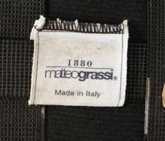 FINE PAIR OF RESTORED 1977 MARIO BELLINI FOR MATTEO GRASSI CAB 412 DINING CHAIRs