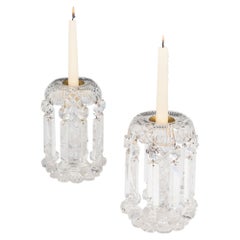 Fine Pair of Richly Cut Victorian Glass Lustres