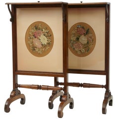 Fine Pair of Rosewood Regency Fire Screens