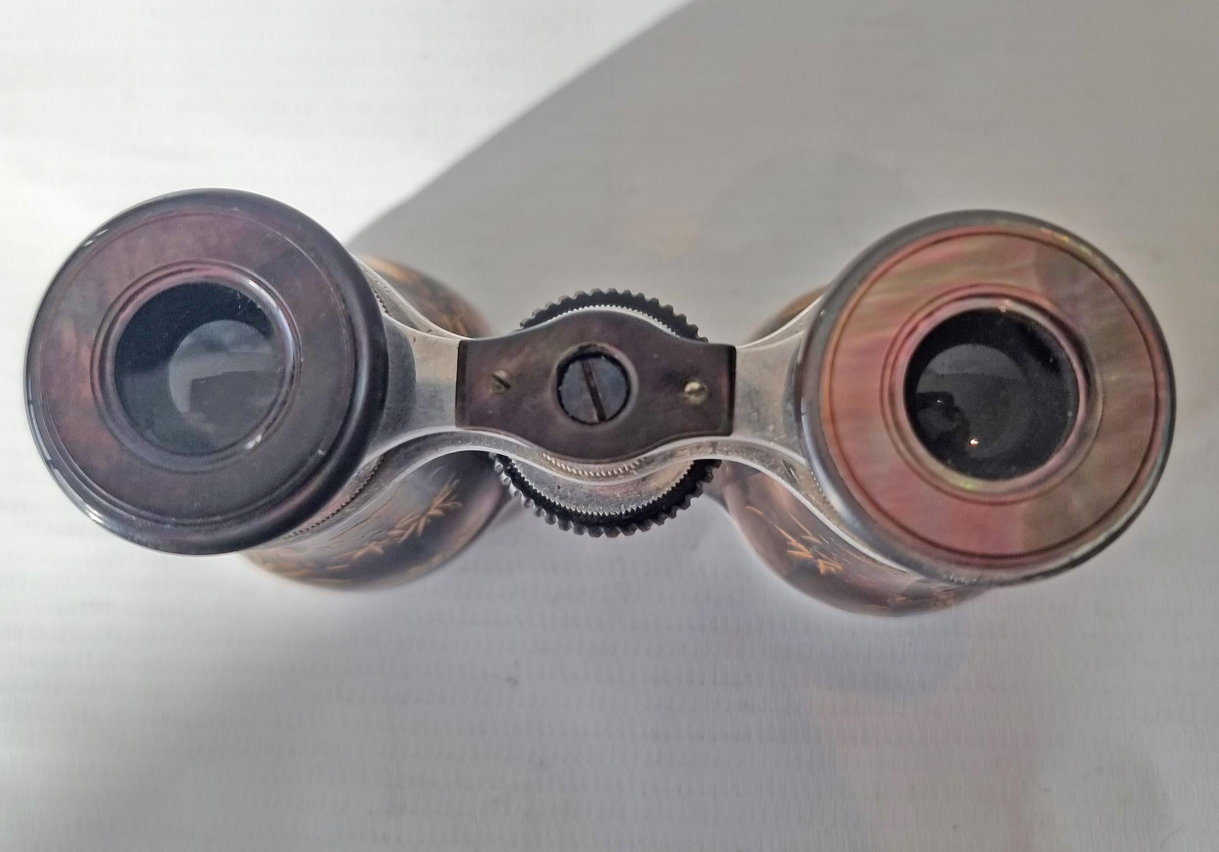 Fine pair of Shibayama mother of Pearl Opera Glasses (Spätes 19. Jahrhundert) im Angebot