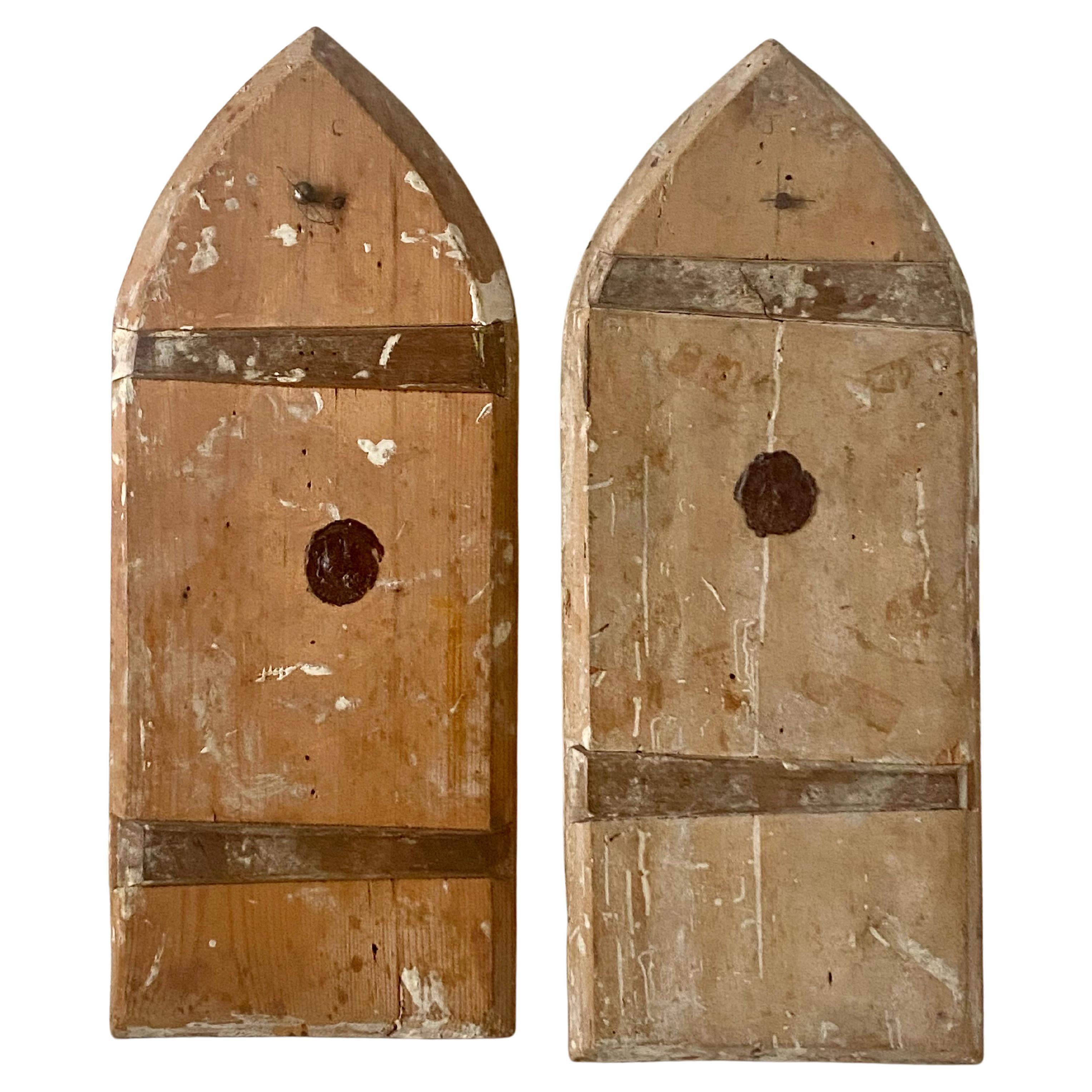 Fine Pair Painted Angel Panels After Fra Angelico, circa 19th Century For Sale 3