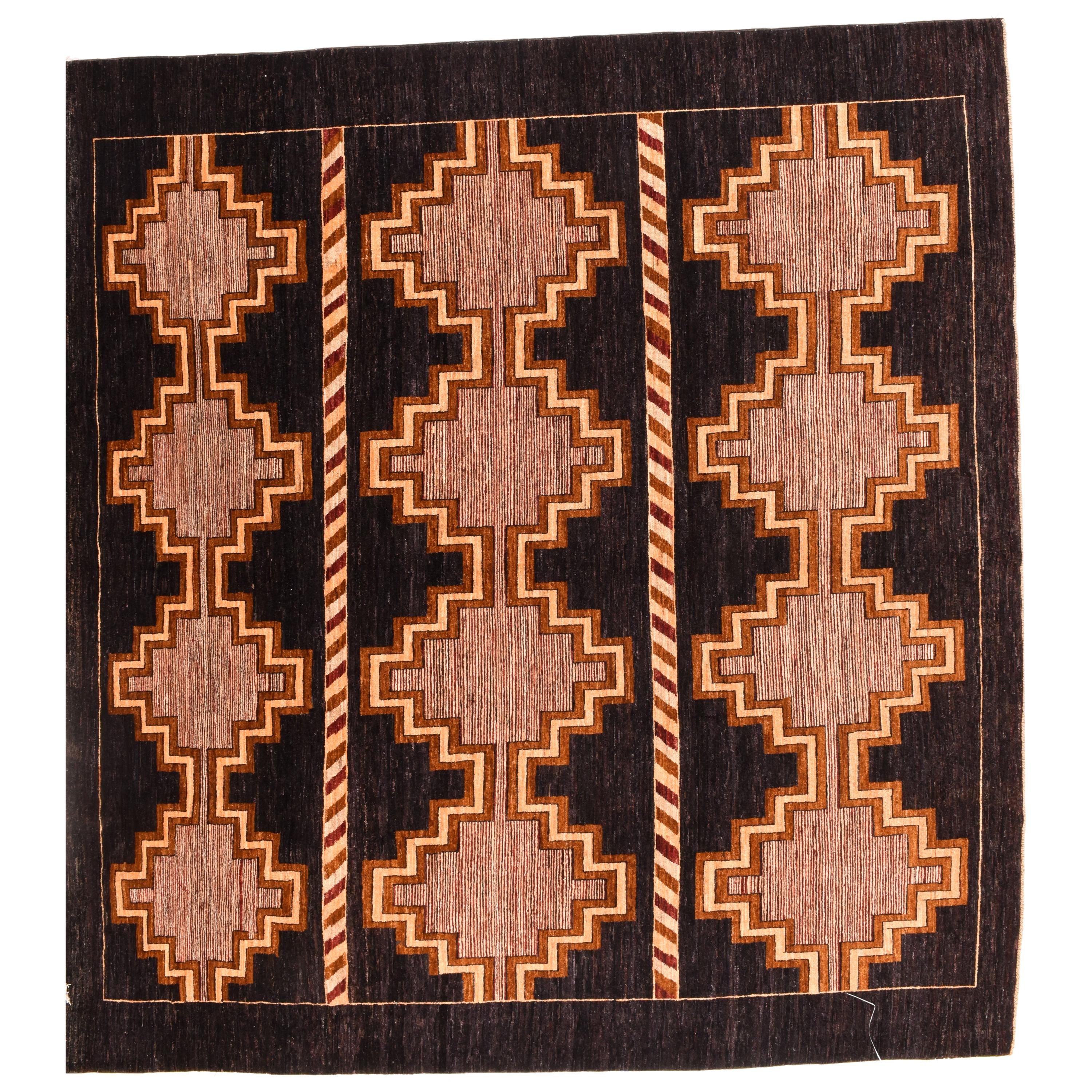 Pakistan Traditional Rug Fine Pak Gabbeh Pakistan Rug, Hand Knotted For Sale at 1stDibs