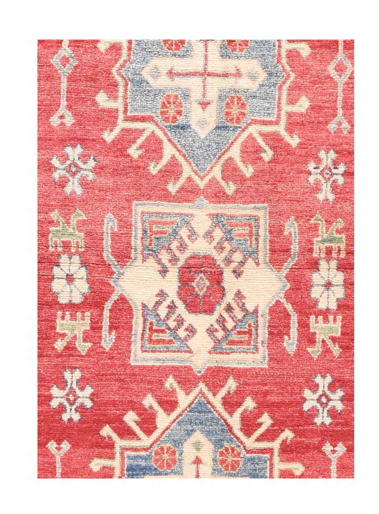 Fine Pak Kazak Pakistan Rug ,Hand Knotted For Sale at 1stDibs