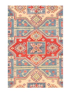 Fine Pak Kazak Pakistan Rug, Hand Knotted
