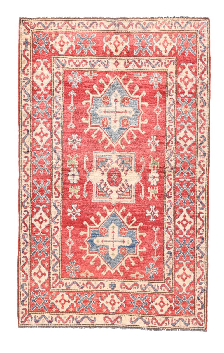 Fine Pak Kazak Pakistan Rug ,Hand Knotted For Sale at 1stDibs