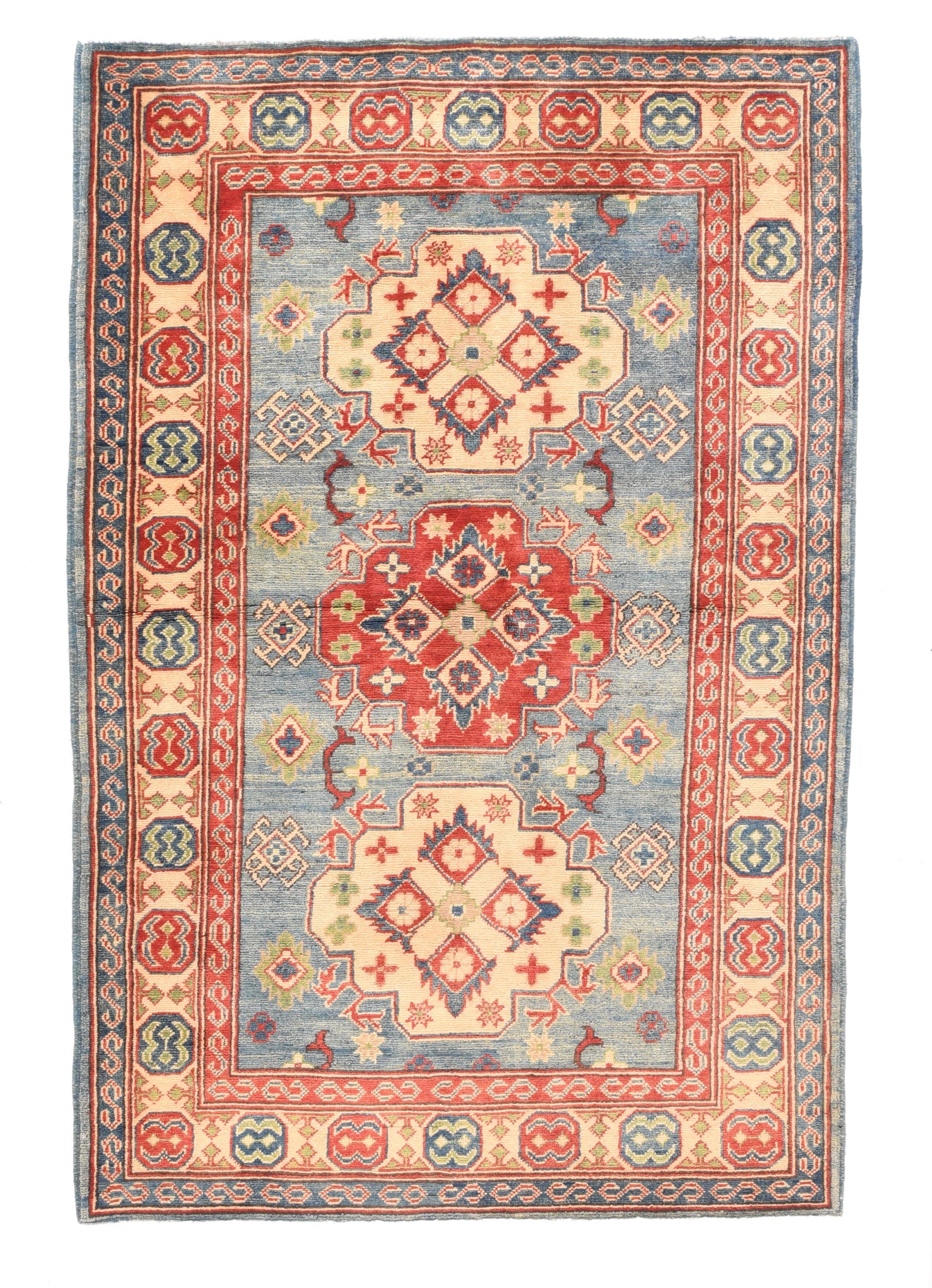 Hand-Knotted Kazak Rug 3'10'' x 5'10'' For Sale