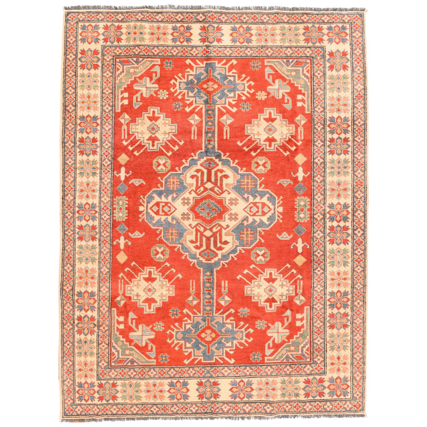 Fine Pak Kazak Pakistan Rug, Hand Knotted For Sale at 1stDibs | kazak ...