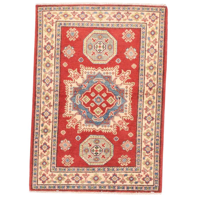 Fine Pak Kazak Pakistan Rug ,Hand Knotted For Sale at 1stDibs