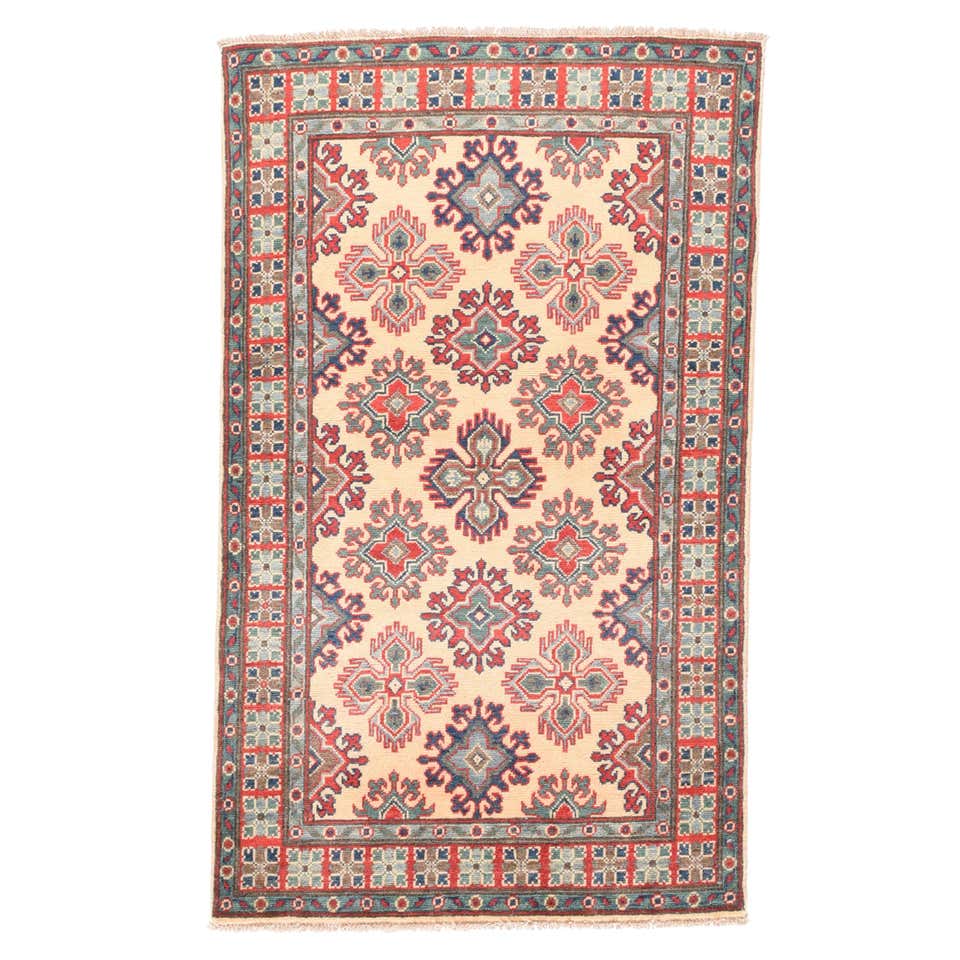 Hand-Knotted Tribal Carpet from Pakistan For Sale at 1stdibs